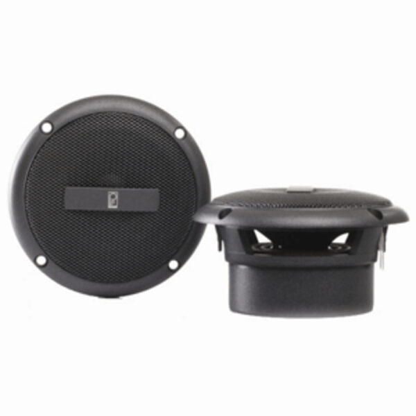 Poly-Planar 3" Round Flush-Mount Compnent Speakers - (Pair) Gray