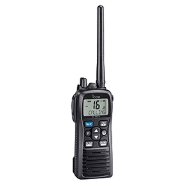 Icom M73 PLUS Handheld VHF - 6W - IPX8 Submersible - Active Noise Canceling, Built-In Voice Recorder