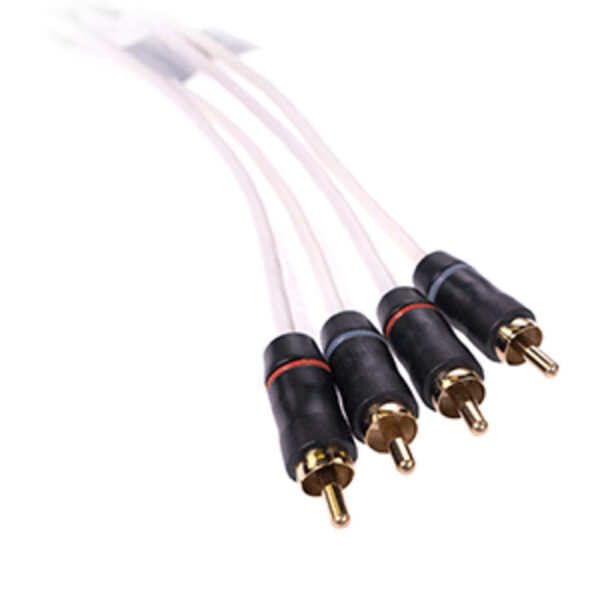 FUSION MS-FRCA25 Premium 25 and #39; 4-Way Shielded RCA Cable