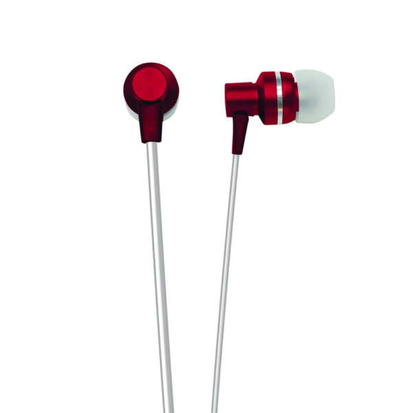 Naxa METALLIX Isolation Stereo Earphones - Red