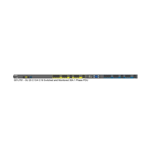 Lenovo 0U 20xC13 4xC19 Switched and Monitored 24A 1 Phase 30A PDU 00YJ781