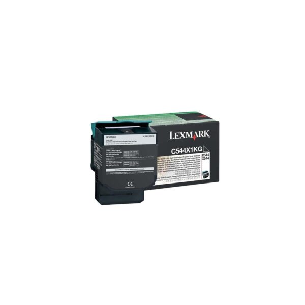 Lexmark Genuine C544X1KG Black Extra High Yield Toner Cartridge For C544 X544