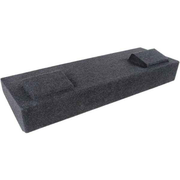 Atrend A184-12CP Bbox Series Subwoofer Box for GM Vehicles (12" Dual Downfire; Fits GM Crew Cab 2014 and Up)