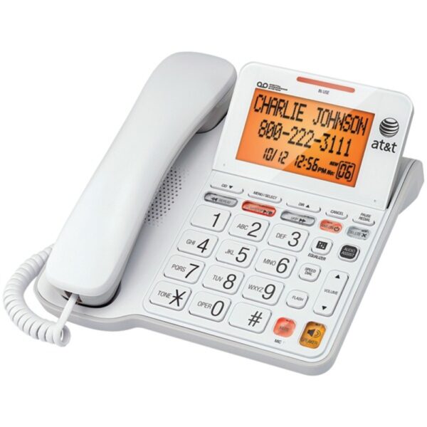AT and T CL4940 Corded Phone with Answering System and Large Tilt Display