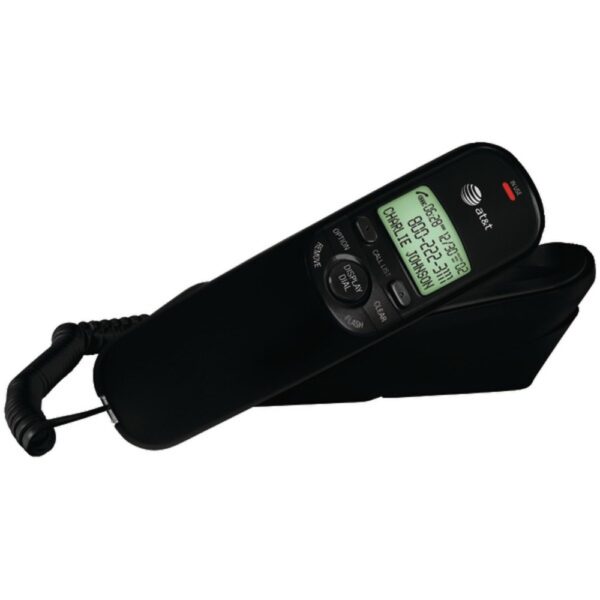 AT and T TR1909B Corded Trimline Phone with Caller ID (Black)