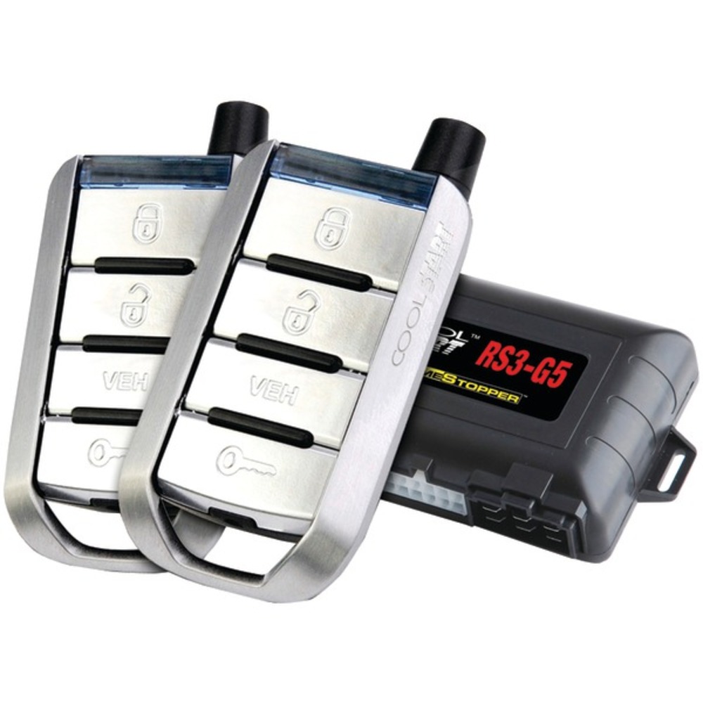 CrimeStopper RS3-G5 Cool-Start 1-Way 4-Button Remote-Start and Keyless-Entry System