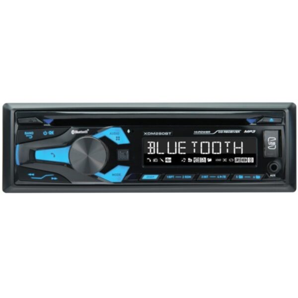 Dual XDM280BT Single-DIN In-Dash CD Receiver with Bluetooth