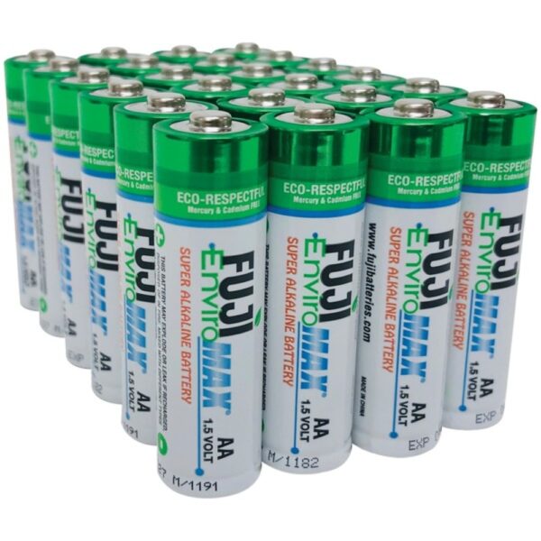 Fuji Batteries 4300BP24 EnviroMax AA Super Alkaline Batteries (24 pack)