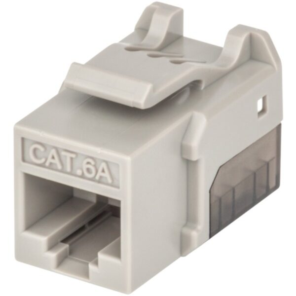 Intellinet Network Solutions 772341 FastPunch CAT-6A UTP Keystone Jack (Gray)