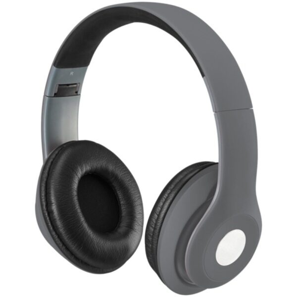 iLive IAHB48MG Bluetooth Over-the-Ear Headphones with Microphone (Matte Gray)