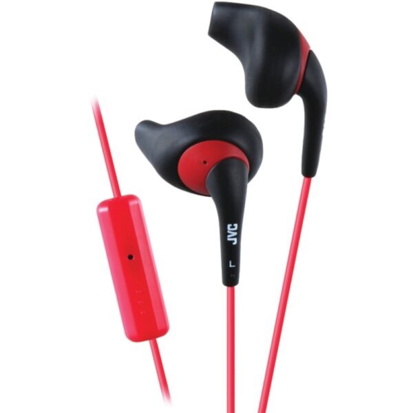 JVC HAENR15BM Gumy Sports Earbuds with Microphone (Black)