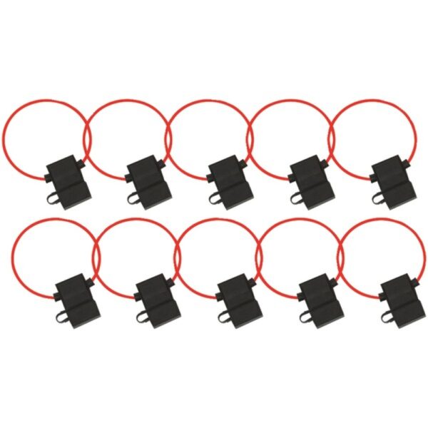 Install Bay ATFH16C-10 ATC Fuse Holder with Cover, 10 pk (16 Gauge)