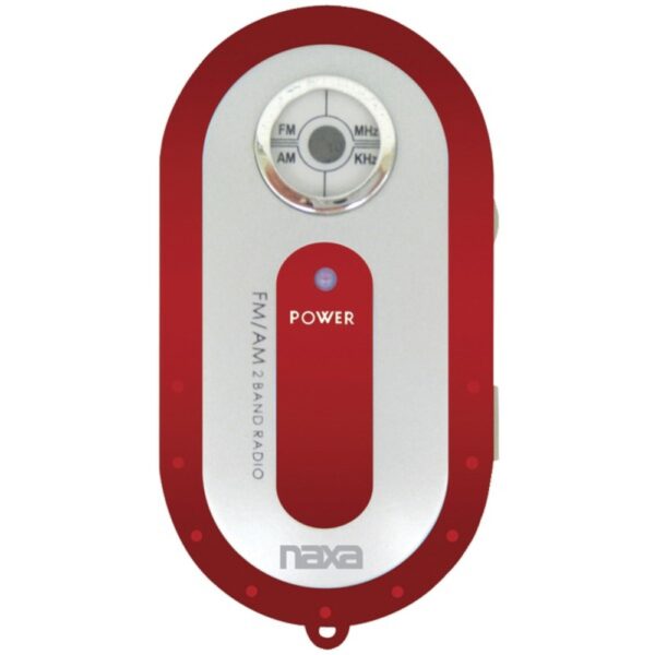 Naxa NR720RD AM/FM Mini Pocket Radio (Red)