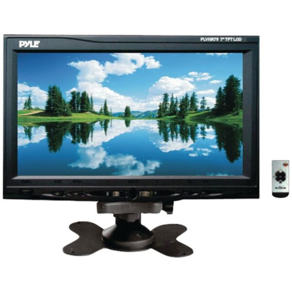 Pyle PLVHR75 7" Headrest Monitor with Stand and Headrest Shroud