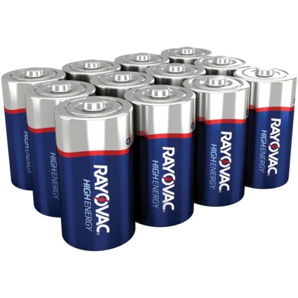 RAYOVAC 814-12PPJ Alkaline Batteries Reclosable Pro Pack (C, 12 pk)