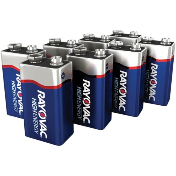 RAYOVAC A1604-8PPF Alkaline Batteries Reclosable Pro Pack (9V, 8 pk)
