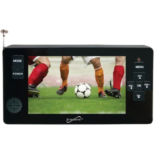Supersonic SC-143 4.3" Portable Digital LED TV with USB and microSD Card Inputs