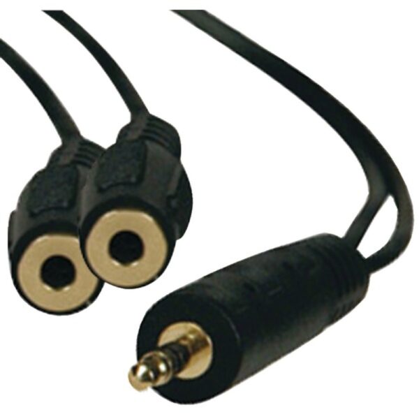 Tripp Lite P313-001 3.5mm Stereo Cable Y-Adapter, 1ft