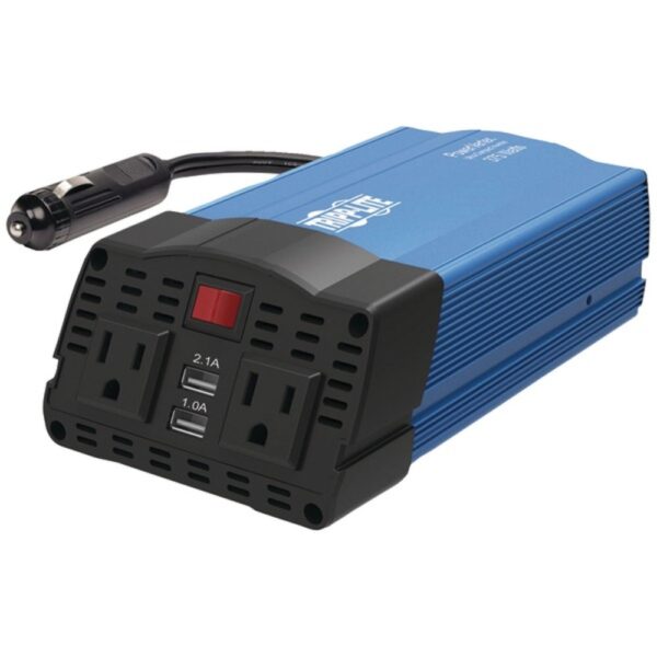 Tripp Lite PV375USB 375-Watt-Continuous PowerVerter Ultracompact Car Inverter with USB and Battery Cables