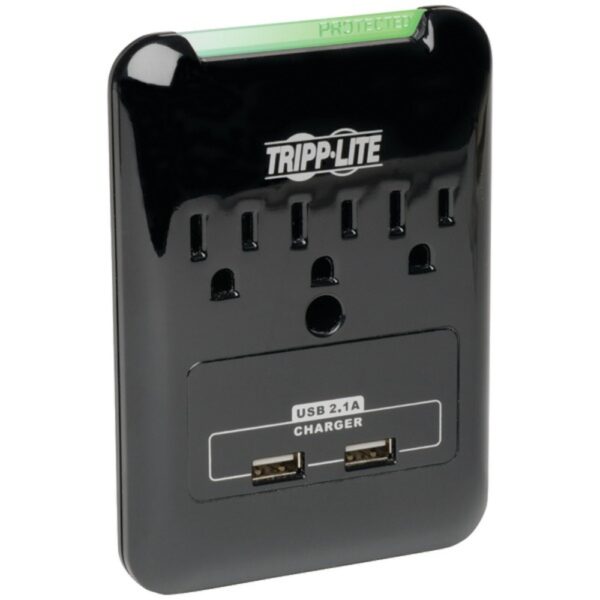 Tripp Lite SK30USB Protect It! Flat-Profile 3-Outlet Surge Protector with USB Ports