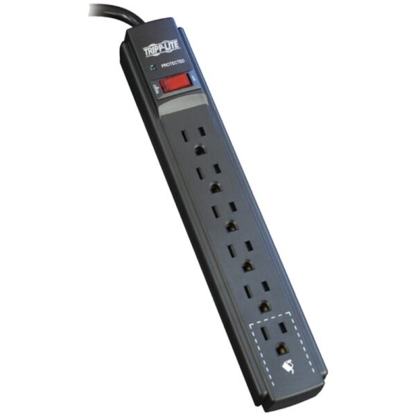 Tripp Lite TLP615B Protect It! 6-Outlet Surge Protector (15ft Cord, Black)