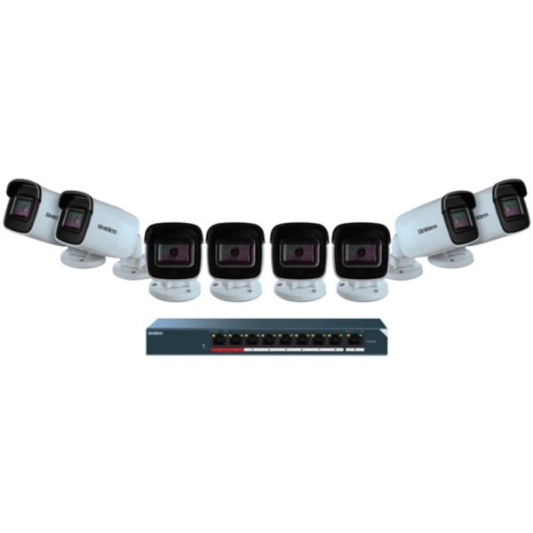 Uniden UC8800 8-Camera 1080p Outdoor Security Cloud System with 9-Port PoE Switch