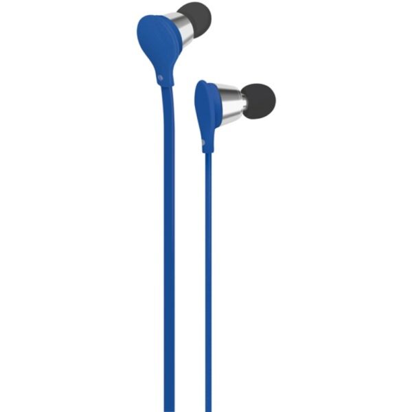 AT and T EBM01-Blue Jive Noise-Isolating Earbuds with Microphone (Blue)