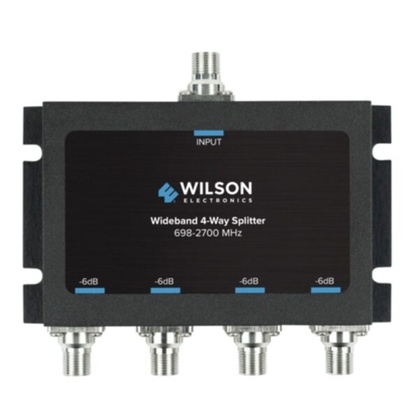 Wilson Electronics 850036 Wideband 4-Way Splitter with F-Female Connector