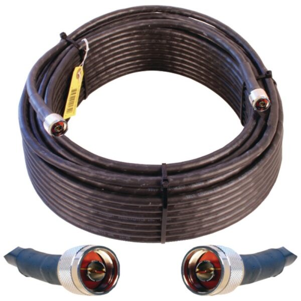 Wilson Electronics 952300 Wilson-400 N-Male to N-Male Coaxial Cable, 100ft (Black)