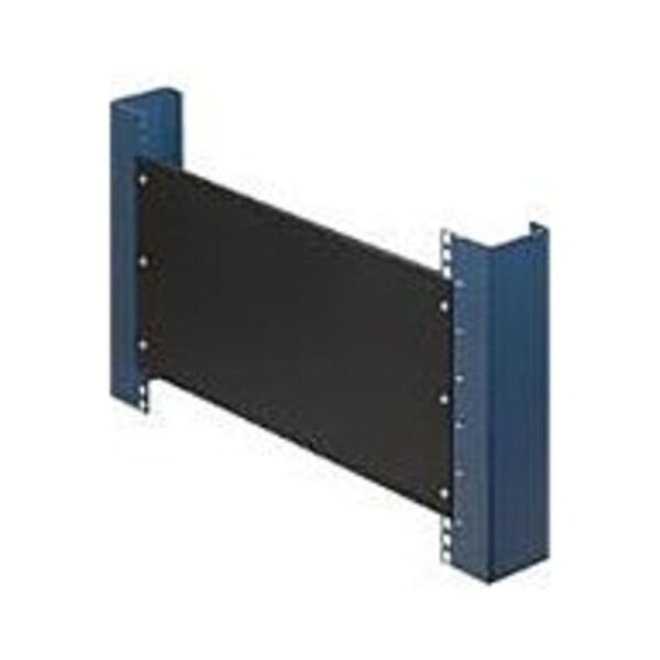 Rack Solutions 1U Filler Panel with Stability Flanges - Steel - Black - 1 Pack