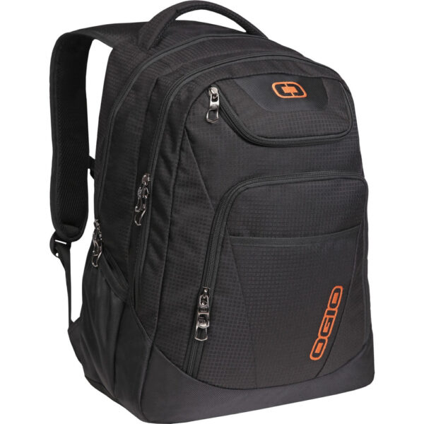 Ogio Tribune Carrying Case (Backpack) for 17 Notebook - Black - Moisture Resistant Interior - Polyester, Fleece Interior - Handle, Shoulder Strap - 19.5 Height x 13.5 Width x 9 Depth