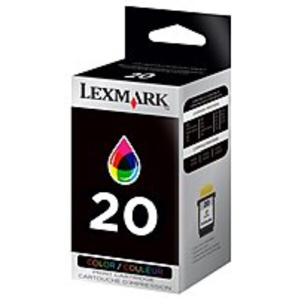 Lexmark 15M0120 No. 20 Standard Yield High Resolution Ink Cartridge for Z715, Z42, Z51, Z43 Printers - 275 Pages