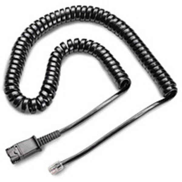 Plantronics 26716-01 QuickDisconnect Handset Cable - 10 Feet - Copper - 1 x 4-pin RJ-11, 1 x Proprietary