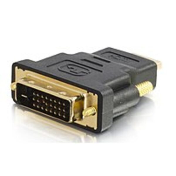 C2G 757120184010 18401 Video Adapter - 1 x 19-pin HDMI Male, 1 x 24-pin DVI Male - Black