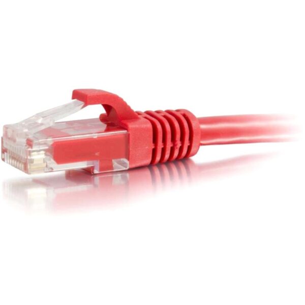 C2G-1ft Cat6 Snagless Unshielded (UTP) Network Patch Cable - Red - Category 6 for Network Device - RJ-45 Male - RJ-45 Male - 1ft - Red