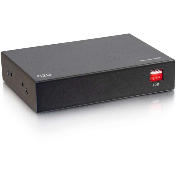 C2G 4K HDMI Splitter - UltraHD - 1 to 2 HDMI Splitter - 1 x Inputs - 2 x Outputs - 1 x HDMI In - 2 x HDMI Out - Computer, Blu-ray Disc Player, Gaming Console, Media Server, A/V Receiver, HDMI Compatible
