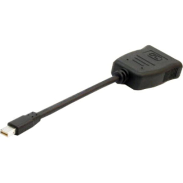 VisionTek Mini DisplayPort to SL DVI-D Active Adapter (M/F) - Mini DisplayPort to SL DVI-D Active Adapter - mDP to DVI Adapter Male to Female 5 inch Active (1920x1080) 60 Hz