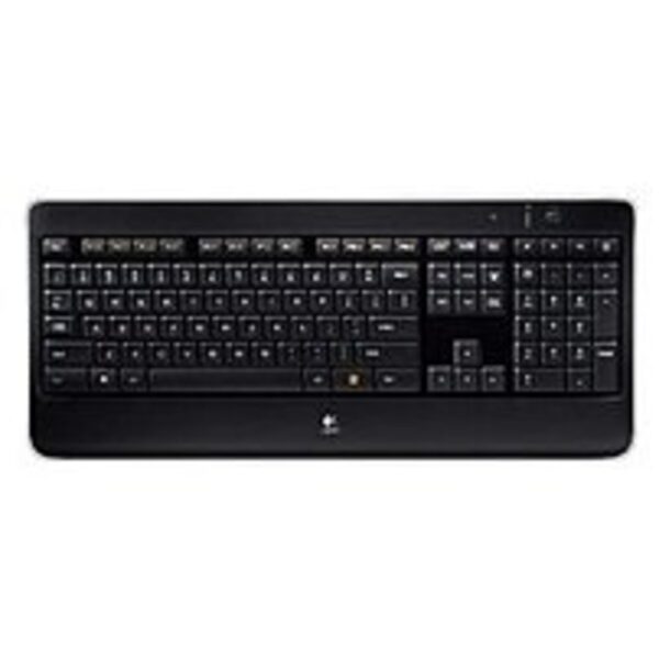 Logitech 920-002359 K800 Wireless Illuminated Keyboard - USB - Black