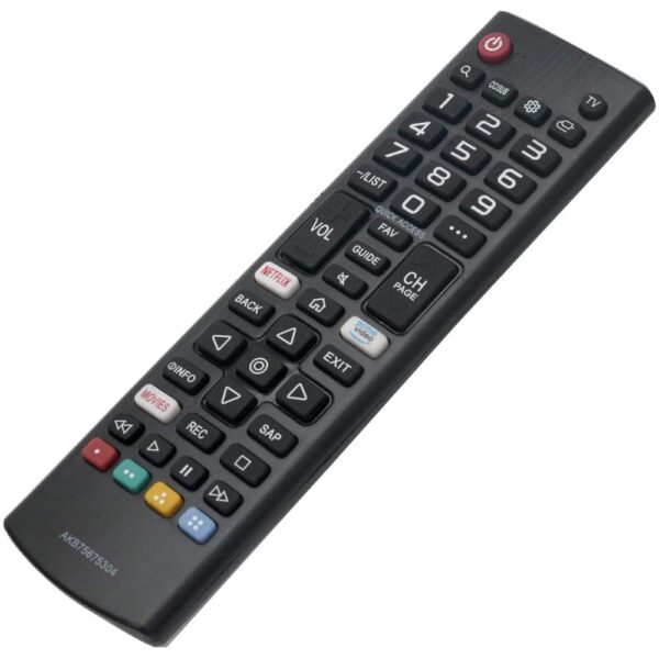 LG AKB75675304 32LM5620BPUA Replacement Remote Control for Smart TV - Infrared - Black