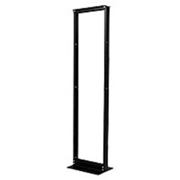 APC NetShelter AR201 45U 2 Post Rack Cabinet - Aluminum - Black