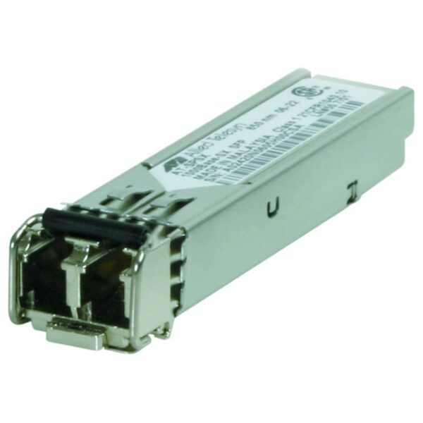 Allied Telesis AT-SPSX SFP (mini-GBIC) Module - For Data Networking, Optical Network - 1 LC 1000Base-SX Network - Optical Fiber - 62.5/125 and micro;m, 50/125 and micro;m - Multi-mode - Gigabit Ethernet - 1000Base-SX - 1.25 Gbit/s - Hot-swappable