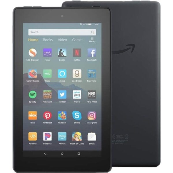 Amazon Fire 7 Tablet - 7 - 1 GB RAM - 16 GB Storage - Black - MediaTek 8163 SoC Quad-core (4 Core) 1.30 GHz microSD Supported - 1024 x 600 - In-plane Switching (IPS) Technology Display - 2 Megapixel Front Camera