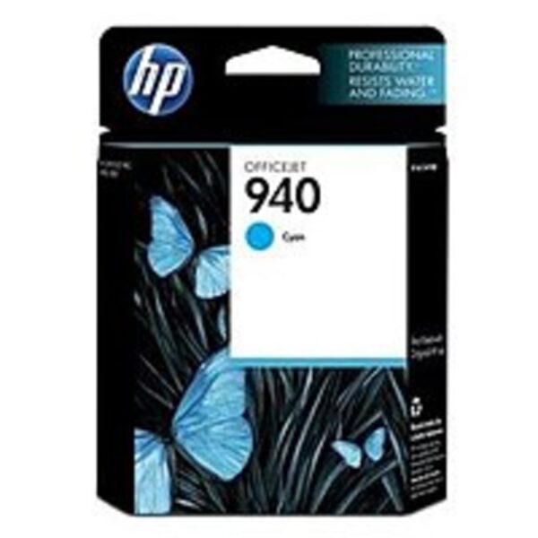 HP C4903AN140 940 Cyan Print Cartridge for Officejet Pro 8000, 8000 Wireless, 8500 All-in-One Printers - 900 Pages