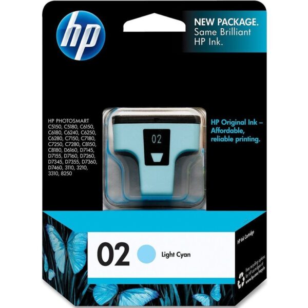HP CB283W 02 Series Standard Yield Ink Cartridge - Light Cyan