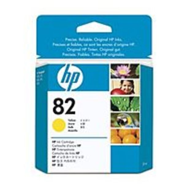 HP CH568A No. 82 28 ml Ink Cartridge for Designjet 500 and 510 Printers - Yellow