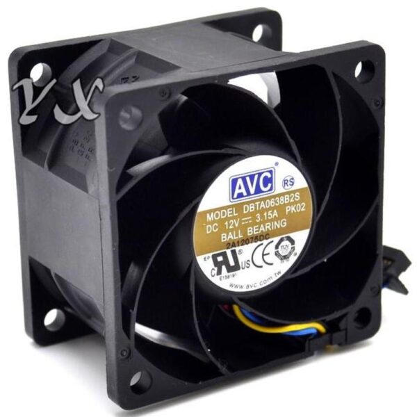 AVC DBTA0638B2S 12 V 3.15 A Large Air Flow Cooling Fan