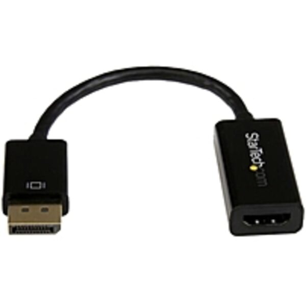 StarTech.com DisplayPort to HDMI 4K Audio / Video Converter - DP 1.2 to HDMI Active Adapter for Desktop / Laptop Computers - 4K @ 30 Hz - DisplayPort/HDMI for Audio/Video Device, Monitor, Notebook - 5.90 - 1 Pack - 1 x DisplayPort Male Digital Audio/Vide