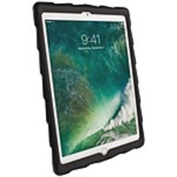 Gumdrop DTC-IPAD97-BLK_SMK Drop Tech Case for iPad (2017) - Black, Smoke, Transparent - For Apple iPad (5th Generation) Tablet - Smoke - Impact Resistant, Drop Resistant, Spill Resistant, Smudge Resistant, Scratch Resistant, Shock Absorbing - Silicone, Ac