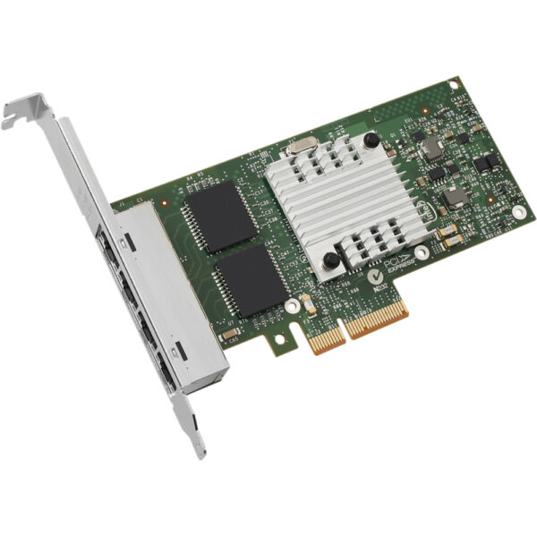 Intel(R) E1G44HT I340-T4 Ethernet Server Adapter - PCI Express - 4 Port - 10/100/1000Base-T - Internal - Low-profile, Full-height - Retail