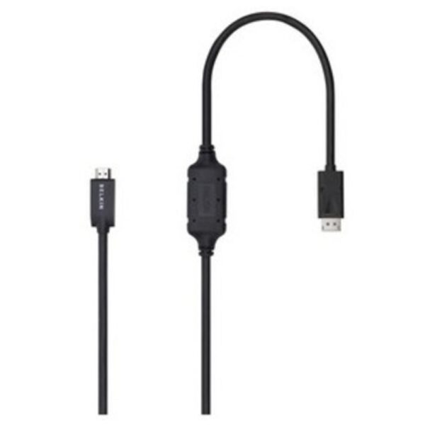 Belkin Video Cable Adapter - DisplayPort Male Digital Audio/Video, HDMI Male Digital Audio/Video - 6ft